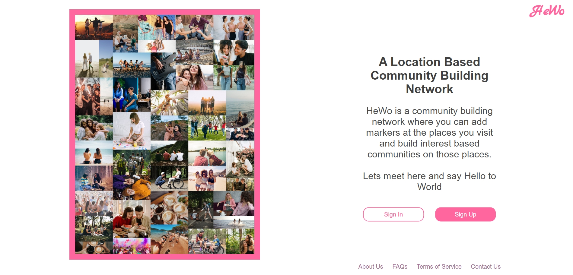 Screenshot of Hewo